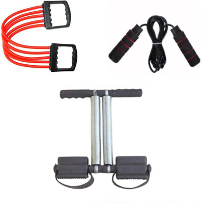 

Kitfit home gymming kit chest expander, skipping rope, waist trimmer Home Gym Combo(0 - 20 kg)