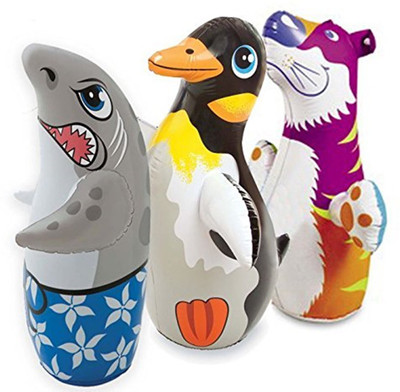 

Navkar Hit Me Children'S Kids Cartoon Inflatable 3D Punching Bop Bag - Toy Gift For Age 3+ Inflatable Pool(Multicolor)