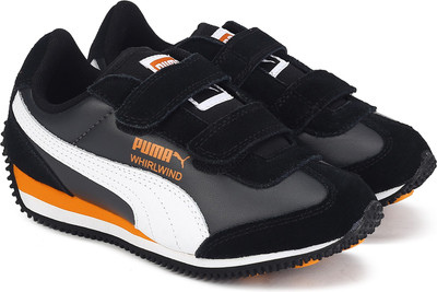 

Puma Boys & Girls Lace Sneakers(Black, Puma black-puma white