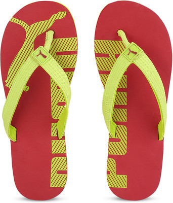 

Puma Boys & Girls Slip On Slipper Flip Flop(Red, Toreador-limepunch