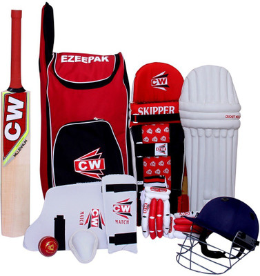

CW World Storm Red Premium Nine (9) Item Most Essential Cricket Tool/Accessories� Cricket Kit(Bat Size: 3 (For 8 Years Kids))