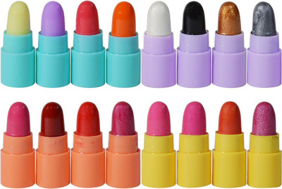 

ADS Charm Super Model Play Color Magic Lipstick & Eye Shadow With LaPerla Kajal(Multicolor, 1.2 g)