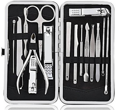 

Neotis Manicure Pedicure Set Nail Clippers, 16 Pcs Stainless Steel Professional Nail Scissors Grooming Kits,(100 g, Set of 16)