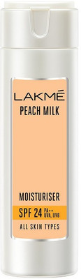 

Lakme Peach Milk Moisturizer Sunscreen Lotion SPF24 120ml(120 ml)