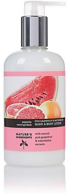 

Nature's Ingredient M&S Pink Grapefruit & Watermelon Hand & Body Lotion(300 ml)
