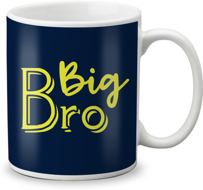 

LOF Rakhi Wish Big Brother Gifts For Rakshabandhan 325ml White Coffee Ceramic Mug(325 ml)
