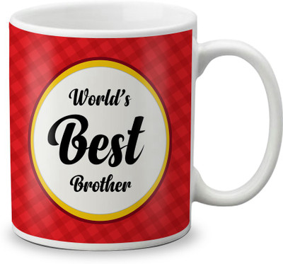 

LOF World's Best Brother Gifts For Raksha Bandhan a Special Moment 325ml White Coffee Ceramic Mug(325 ml)