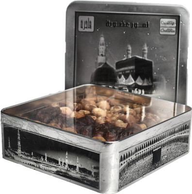 

DatesRoyale Organic Sukkari, Sabaka, Khudary Dates Gift Box ( Makkah / Madinah Design) Dates(800 g, Box)