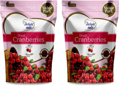 

Delight Nuts Dried Cranberries Value Pack-750g(Pack of 2) Cranberries(1500 g, Pouch)