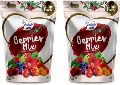 Delight Nuts Berries Mix Value Pack- 750g(Pack of 2) Assorted Fruit(1500 g, Pouch)