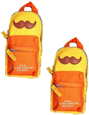 

S2KCrafts S2KC-1309 S2KC-1309 bag pouch Art Polyester Pencil Boxes(Set of 2, Yellow, Yellow)