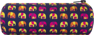 

Intelligent Idiots Utility Pouch Elephant Art Artificial Leather Pencil Box(Set of 1, Multicolor)