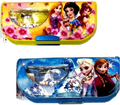 

S2KCrafts s2kc-1103 princess & frozen s2kc-1103 princess, frozen magnet pencil box, princess yellow & frozen light blue colour, stationery kit inside the box Art Plastic Pencil Boxes(Set of 2, Yellow, Light Blue)