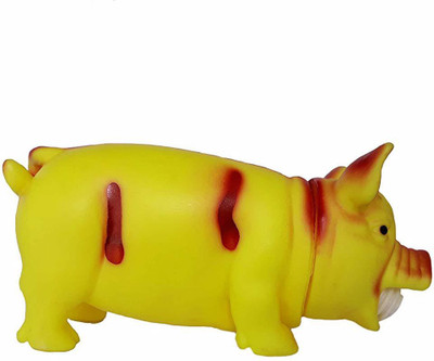 

Foodie Puppies Pig Squeaky Soft Latex Chew Toys for Pets Dogs - Color May Vary Rubber Fetch Toy, Squeaky Toy For Dog