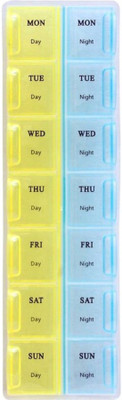 

Buyerzone 7-day 7 Tablet Box Manual Pill Splitter Pill Box(Multicolor)