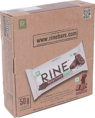 

Rine Bars Mighty Choclate Protein Bars(300 g, Chocolate)