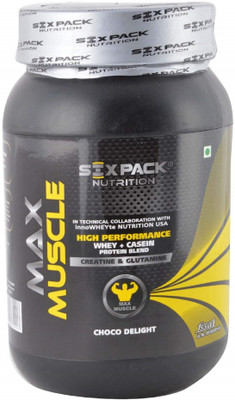 

SIX PACK NUTRITION Max Muscle 1 Kg (Choco Delight) Protein Blends(1000 g, Choco Delight)