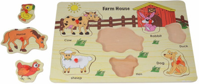 

Instabuyz Non-toxic eco friendly Educational Wooden Board /puzzle for Kids(7 Pieces)