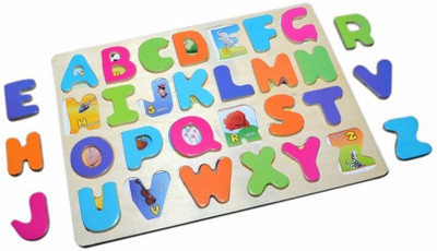 

Instabuyz Non-toxic eco friendly Educational Wodden Board /puzzle for Kids(26 Pieces)