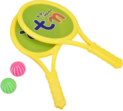 

Aarushi Badminton Tennis Racket with Two Balls for Children Yellow Unstrung Badminton Racquet(S3 - Small, 50 g)