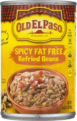 

Old Elpaso Spicy Fat Free Refried Beans - 453g(16oz) 453 g