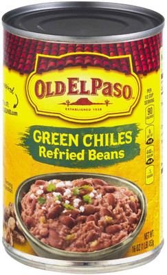 

Old Elpaso Green Chiles Refried Beans - 453g(16oz) 453 g