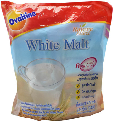 

Ovaltine White Malt, Malt Beverage with Milk, Low Fat and Collagen Formuls - 429g (13x33g) 429 g