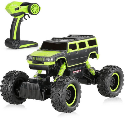 

Emob 2.4 GHZ Monster Truck Racing Rally Off-Road 4 Wheel Rechargeable Remote Control Rock Crawler Car With Oversized Tires(Green)