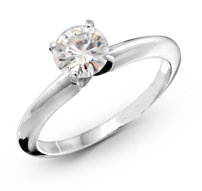 Jaipur Gemstone Diamond Ring With Natural Diamond Stone Diamond Silver Plated Ring
