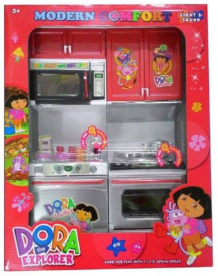 

kidztoyzone Dora Play With Me Battery Operated Kitchen Play Set