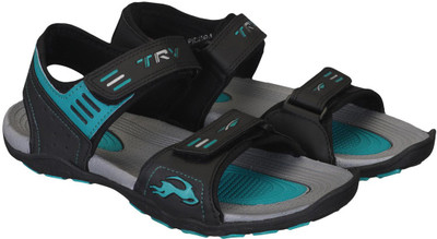 

TRV Men Black Sandals