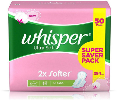 

Whisper Ultra Soft XL 50 Sanitary Pad(Pack of 50)