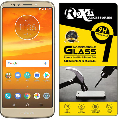 Roxel Impossible Screen Guard for Moto E5 Plus (Fine Gold, 5000mAh Battery)(Pack of 1)