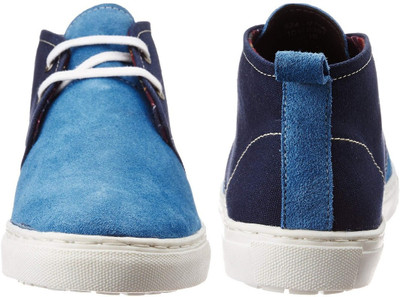 Bata Men's Stefan Blue Leather Sneeker- 8 UK/India (42 EU)(8249706) Sneakers For Men(Blue)