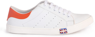 

entiqs Casuals (White orange) Casuals For Men(White, 520whtorg