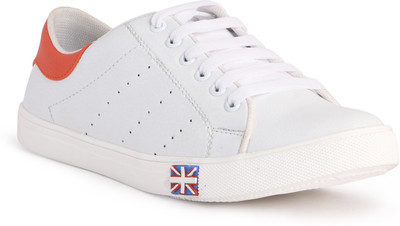 

mima Casuals For Men(White, Orange