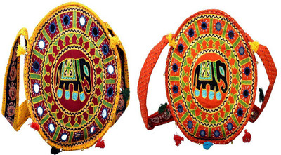 

Destiny Girls Casual Multicolor Brocade Sling Bag