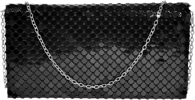 

Borsamania Women Casual Black Leatherette Sling Bag