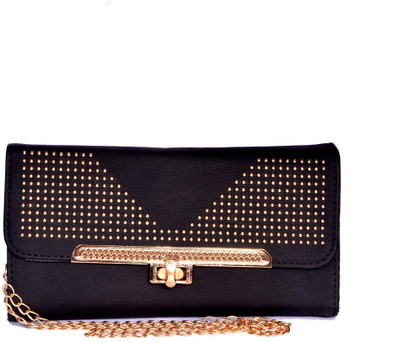 

Borsamania Women Casual Black Leatherette Sling Bag