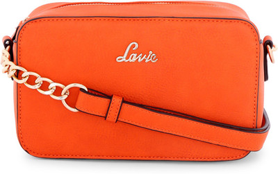 

Lavie Women Casual Orange PU Sling Bag