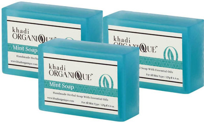 

Khadi organique 'Khadi Organique Pure Mint Soap04( Pack of 4)(500 g, Pack of 4)