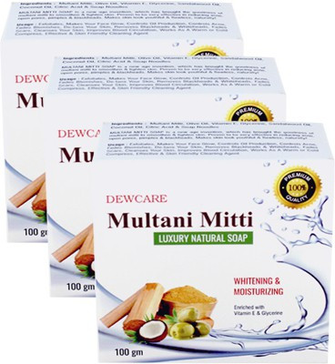 

Dewcare Multani Mitti Natural Soap(300 g, Pack of 3)