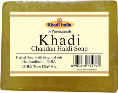 

Khadi byPurenaturals Chandan Haldi Soap -125g(125 g)