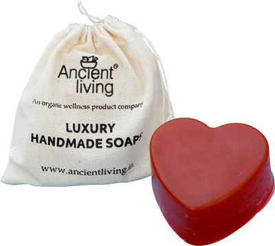 

Ancient Living Handmade Heart Shaped Soap Enriched Orange essential oil (Red Color)(100 g)