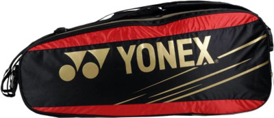 Yonex 4722TK BT6 Badminton Kit Bag(Black, Kit Bag), Black/red