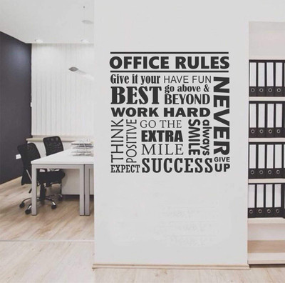 Asmi Collections 60 cm Motivational Quotes Removable Sticker(Pack of 1)