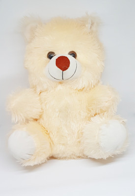 

COST TO COST Peach color hairy teddy - 12 inch(Multicolor)