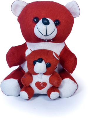 

COST TO COST Red mother teddy for kids - 12 inch(Multicolor)