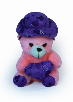 

COST TO COST Soft pink blue cap teddy - 10 inch(Multicolor)