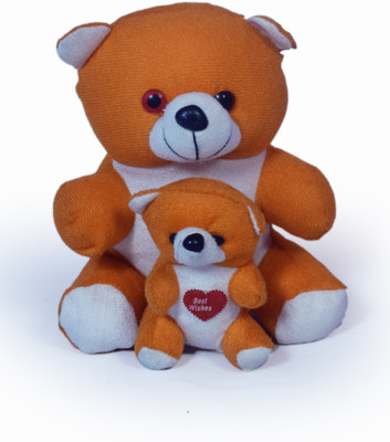 

COST TO COST Soft orange mother teddy - 12 inch(Multicolor)